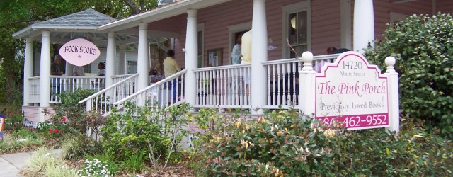          If the ‘OPEN” flag is out – we are in! 14720 Main Street, Alachua Snuggled right next to Sweet Jane’s Whoopie Pies & Candy 386-462-9552  www.pinkporchbooks.com   BOOKLOVERS come on...